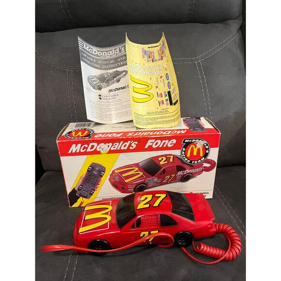 VINTAGE McDonalds Racing Team Telephone Bill Elliot Fone #94 Columbia Tel-Com - Picture 1 of 5